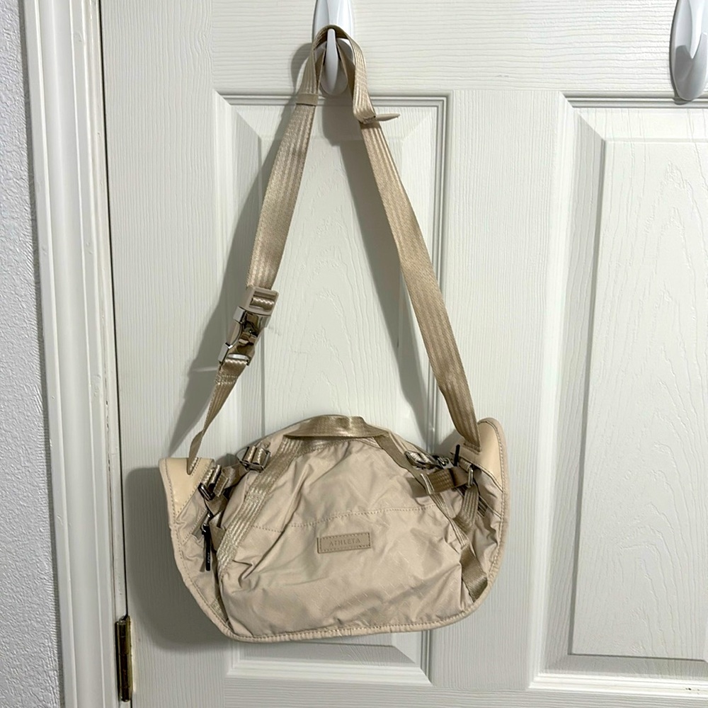 Athleta Crossbody Bag in Nude